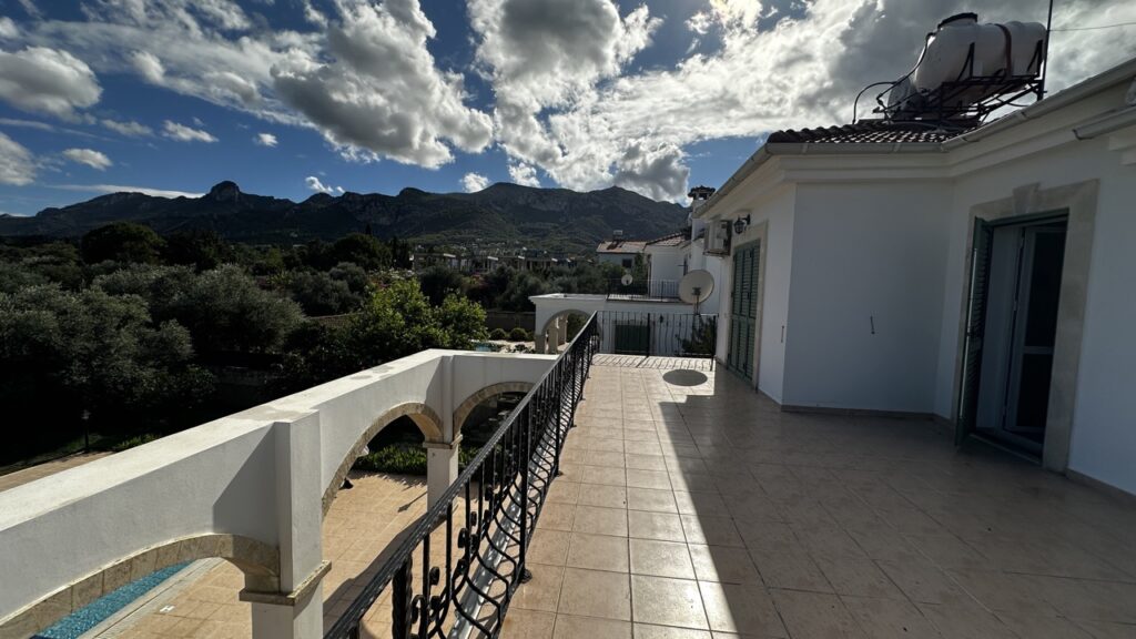 Premium Realty Cyprus 3+1 Fully Furnished Villa with Sea View and Pool in Kyrenia, Ozanköy