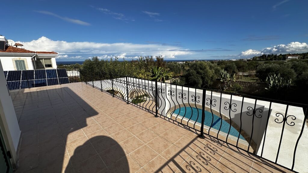 Premium Realty Cyprus 3+1 Fully Furnished Villa with Sea View and Pool in Kyrenia, Ozanköy