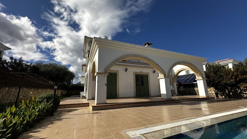 Premium Realty Cyprus 3+1 Fully Furnished Villa with Sea View and Pool in Kyrenia, Ozanköy