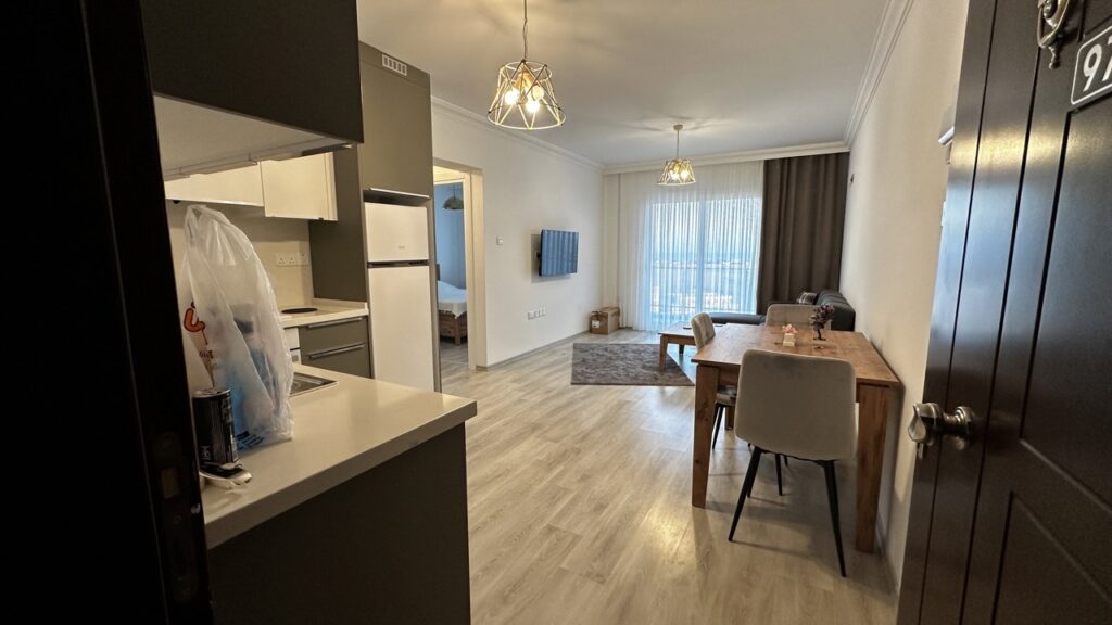 Premium Realty Cyprus A Sea View 1+1 apartment in Iskele Long Beach