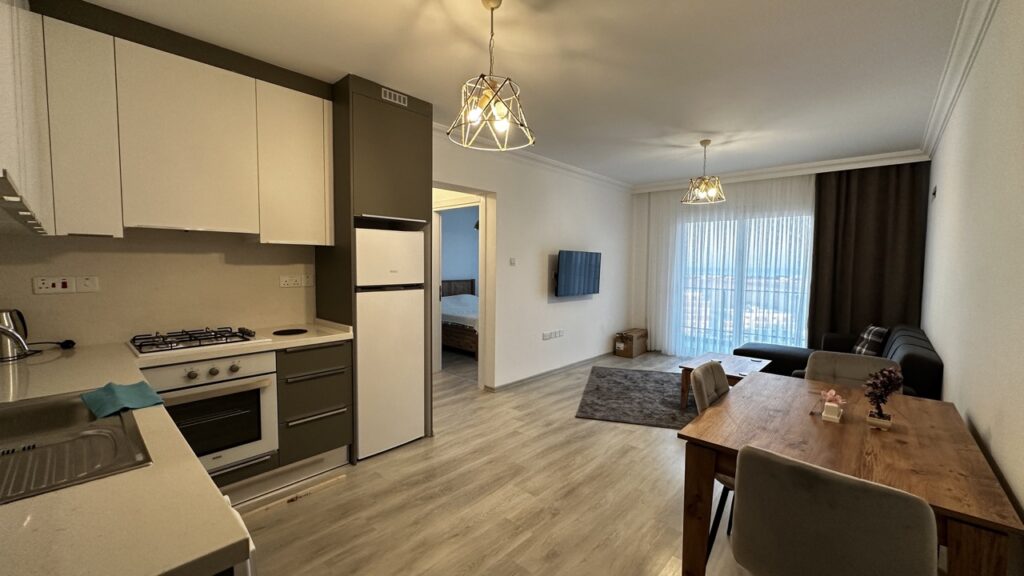 Premium Realty Cyprus A Sea View 1+1 apartment in Iskele Long Beach
