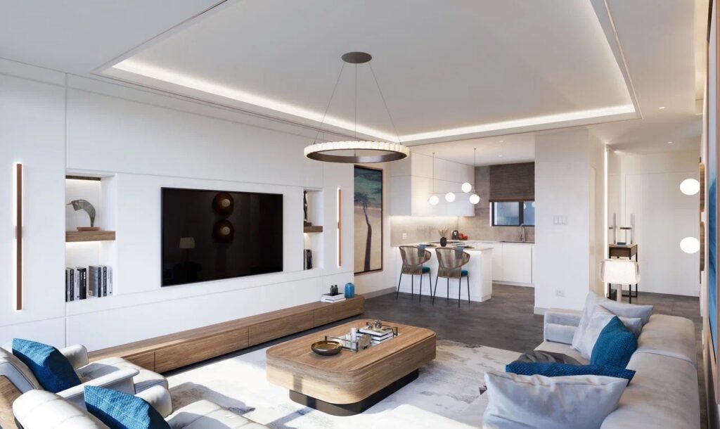 Premium Realty Cyprus Sea View 1 Bedroom Loft Penthouse in Esentepe, Kyrenia