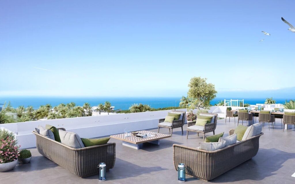 Premium Realty Cyprus Sea View 1 Bedroom Loft Penthouse in Esentepe, Kyrenia